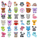 LASZOLA 36Pcs DIY Diamond Painting Stickers Kits for Kids, 5D Animal Sticker Paint with Diamonds by Numbers Kits Crafts Set for Children, Boys and Girls (Version 1)