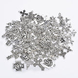 Mixed Antique Silver Crosses Charms and Pendants 100 pcs