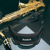 Apollo Alto Saxophone in gold lacquer with leather pads, complete with case and accessories & Neotech Saxophone Strap Regular Swivel Hook, Black (1901162)