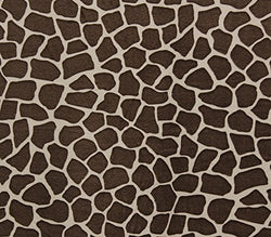 Minky Animal Print Fabric - GIRAFFE BROWN / 60" Wide / Sold by the yard