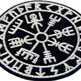 EmbTao Glow In Dark Vegvisir Viking Compass Norse Rune Morale Tactical Embroidered Applique