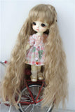 JD098 Fairly Sobazu BJD Wig Synthetic Mohair Doll Accessories Many Sizes and Colors Available (Light Brown, 5-6inch)