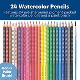 Faber Castell GRIP Watercolor EcoPencils - Premium Art Supplies For Kids (24 Count)