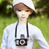 Ball Jointed BJD Doll with Full Set Clothes Shoes Wig Makeup Can Choose Eyeball Color DIY Toys for Boy Handmade Gift,Browneyeball