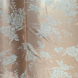 Champagne Velvet Jacquard Damask Fabric 118'' Wide sold By The Yard for Curtains, Drapery,