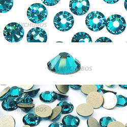 BLUE ZIRCON (229) teal Swarovski NEW 2088 XIRIUS Rose 20ss 5mm flatback No-Hotfix rhinestones