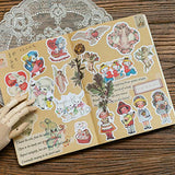 80Pcs Stickers Set Vintage Plant Flower Journal Stickers for Planner DIY Crafts Embelishment Diary 20 Designs Each 4pcs