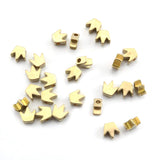 Tegg Spacer Bead 50PCS Gold Crown Brass Loose Beads for DIY Jewelry Craft Making