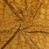 Faux Fur Fabric Short Pile 60" wide Sold By The Yard Shag Reptile Gold