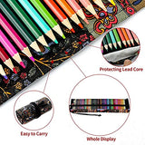 72 Colored Pencils Set with Roll Up Canvas Case for Artist Drawing, Sketching and Crafting.