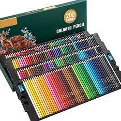 200 Colored Pencils, Professional Oil Based Colored Pencils for Adult, Art Colored Pencils for Coloring Books, Drawing Arts & Sketching, Coloring Pencil for Adults and Kids (Oil)