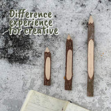 BSIRI Pencil Wood Favors of Graphite Wooden Tree Rustic Twig Pencils Birch of 12 Camping Lumberjack Decorations Party Supplies Novelty Gifts Bark Pencils Gifts (5 Inch Personalized)