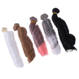 SUPVOX 5pcs Doll Making Hair Wig DIY Synthetic Hair Extension for Doll Handcraft (Mixed Color)