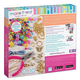 Make It Real – Junior Jeweler Starter Set. DIY Tween Girls Jewelry Making Kit. Arts and Crafts Kit Guides Kids to Design and Create Beautiful Bracelets with Beads & Gold Charms