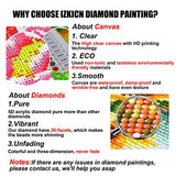 5D Diamond Painting, Flowers Full Drill Diamond Art, Diamond Painting Kits for Adults Home Wall Decor Gift 12x16 inch