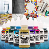 Jacquard Piñata Alcohol Ink Made in USA - Original Exciter Pack - 9 Colors - 1/2 Ounce Bottles - Bundled with Moshify Blending Pen