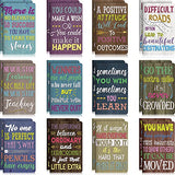 24 Pieces Inspirational Notepads Mini Motivational Notebook Small Pocket Journal Notepads Inspiring Notebook for School Office Home Travel Present Supplies, 12 Styles