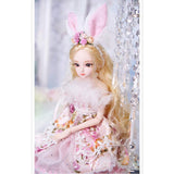 BJD SD Doll Child Toys 45CM 26 Ball Joint Dolls with Skirt Wig Shoes Accessories for Birthday, F