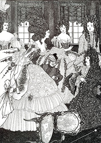 The Battle of the Beaux and the Belles by Aubrey Beardsley - 21" x 28" Premium Canvas Print