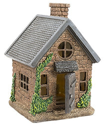 Yaze Retail Fairy Garden House Kit Miniature - Hand Painted Realistic 7” Gnome Village Home Opening Door - Mini Figurine Playhouse Collectors - Mini Lawn Accessories Décor Fairies