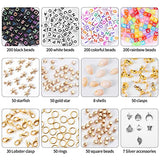 7200 Pcs Polymer Clay Heishi Beads for Bracelets, Flat Letter Clay Beads for DIY Jewelry Making Necklace Earring Bracelets Round Beads Kit