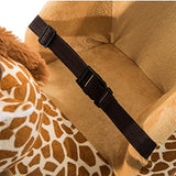 Qaba Kids Plush Rocking Horse-Style Giraffe Theme Chair