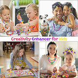 Pop Beads for Kids Jewelry Making Kit Toddlers Girl Toys Art and Craft Snap DIY Creativity Bracelets Necklace Hairband and Rings Toy for Age 3 4 5 6 7 8 9 Year Old Girls Gift Birthday