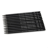 Owfeel 12PCS Non-Wood Graphite Sticks Drawing Sketching Pencils Set, 4B