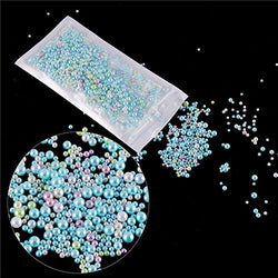 LOKIPA Faux Pearls for Crafts Tiny Beads 30 Grams Pearl Round Beads Assortment Mixed Colors for