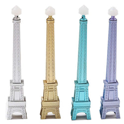 Maydahui 8PCS Paris Eiffel Tower Shaped Rollerball Pen Black Gel Ink Cool Design Pens for Office Decoration and School Students Gift