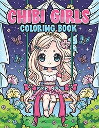 Chibi Girls Coloring Book: Kawaii Japanese Manga Drawings And Cute Anime Characters Coloring Page For Kids And Adults