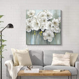 Abstract Floral Canvas Wall Art: Flowers Artwork Blossom Painting Print on Canvas for Living Room (36'' x 36'' x 1 Panel)