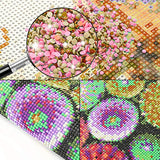 2 Pieces 5D Diamond Painting Kits for Adults, Diamond Art Kit Happy Camping Paint with Diamonds Rhinestone Full Round Drill Canvas Picture for Home Decor, 11.8 x 15.75 Inches