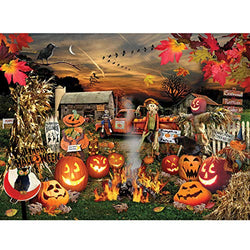 TOCARE Large 5D Diamond Painting Kits for Adults Kids 20x16Inch/50x40cm Full Drill Crystal Embroidery Dotz Christmas Gift for Your Family,Pumpkin Harvest