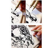 Sakura Pigma Micron Fine Line Pen High Light and Soft Head Pen Manga Drawing- Assorted 8 Pens Set