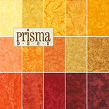 Lunn Studios PRISMA DYES LAVA FLOW BATIKS Roll Up 2.5" Precut Cotton Fabric Quilting Strips Jelly