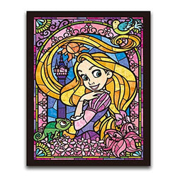 5D Diamond Painting by Number Kit for Adult, Rapunzel Princess Girl Colorful Full Square Drill Rhinestone Crystal Embroidery Drawing Gift, 12"X 16" Arts Craft for Home Wall/Room/Decor
