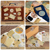 160 Pieces Vintage Map Stickers Nautical Map Postcards Stickers Vintage Scrapbook Stickers Decorative Map Stickers Travel Scrapbook Stickers for Laptop Envelop Scrapbook Card DIY Crafts Making