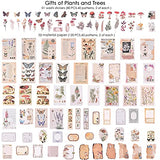 200 Pieces Vintage DIY Scrapbooking Material Paper Stickers Kit for Journaling, Planners,Scrapbooke Embellishments Supplies