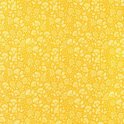 Robert Kaufman Delphine Yellow Tonal Exotic Flowers