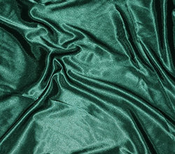 Satin Crepe Solid Fabric 60" Wide Sold By The Yard (HUNTER GREEN)