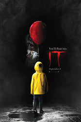 IT (2017 Movie Poster) Stephen King - Pennywise - 24in x 36in