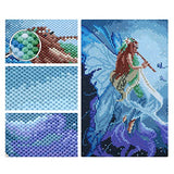 DIY 5D Diamond Painting Kits,Painting Cross Stitch Full Drill Crystal Rhinestone Painting by Number Kits for Home Office Wall Decor,Angel with Butterfly,11.8x15.7inch