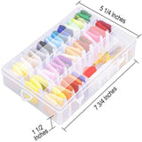 SOOQOO 87 Pack Embroidery Floss Supplies Kits, 50 Colors Cross Stitch Threads and 37 Embroidery Kits with Organizer Storage Box