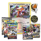 Pokemon TCG: Forces of Nature GX Premium Collection | Collectible Trading Card Set | Features 2 Ultra Rare Foil Promos of Tornadus-GX and Thundurus-GX, 6 Booster Packs, Collectors Pin, Coin & More