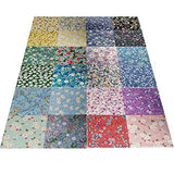 8" x 8" 25 PCS 100% Cotton Fabric Bundles for Quilting Sewing DIY & Quilt Beginners, Quilting Fabric Squares