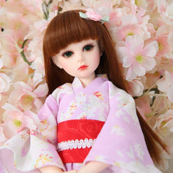 Children's Creative Toys 1/4 BJD/SD Doll 14.5 Inch 19 Ball Jointed Doll Surprise Doll Cosplay Fashion Dolls with All Clothes Shoes Wig Hair Makeup, Best Gift for Girls