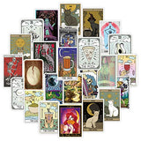 Water Bottle Tarot Stickers Laptop Astrology Stickers Divination Stickers Pack 50 Pcs Decals for Water Bottle Laptops Ipad Cars Luggages