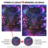 Bougimal 16x20 inch Diamond Painting Kits for Adults, Round Full Drill 5D Diamond Painting Home Wall Decor Relax Gift, Ocean Sunset Wave