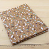 Fabric Squares DIY Cotton Brown Series 7 Assorted Pre Cut Charm Quilt for Fat Quarters 50cmx50cm Color in Brow